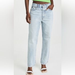 Re/Done 90s Rigid Crop Low Slung Jeans